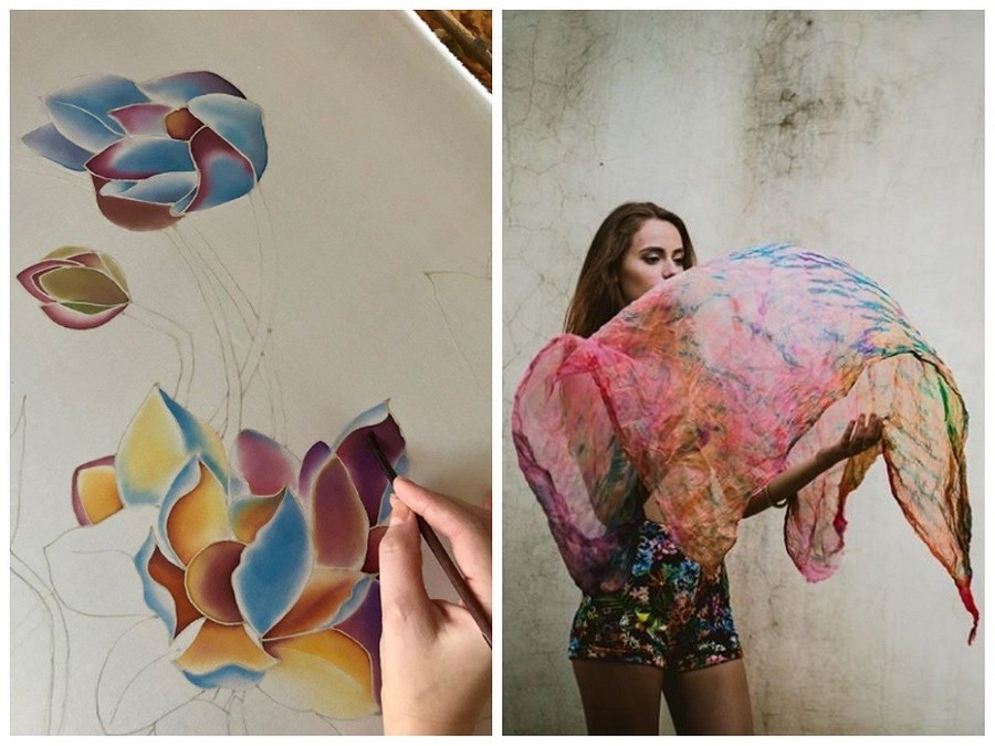 Батик: техника росписи на ткани