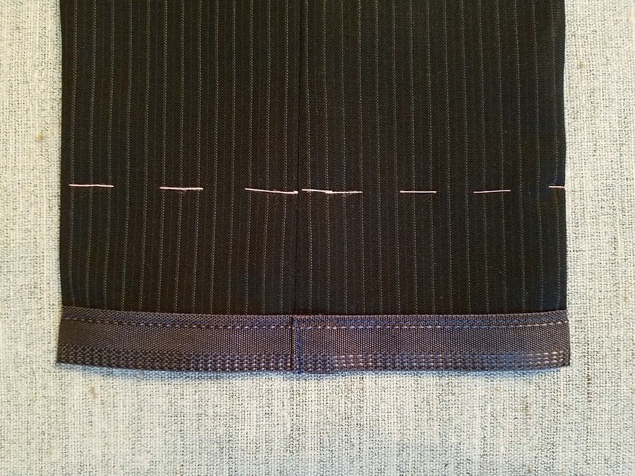Обработка низа брюк с манжетами