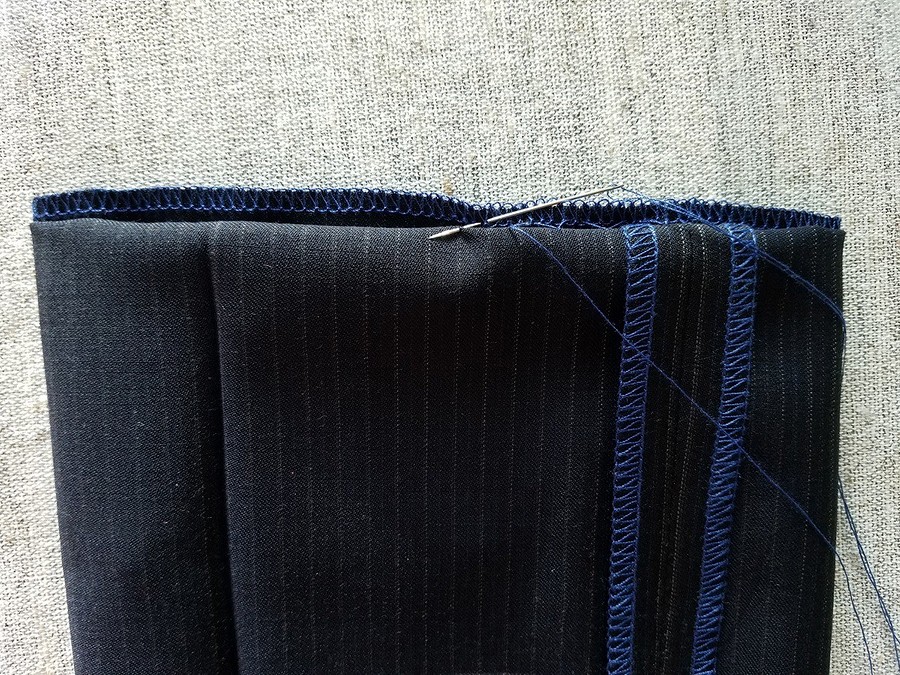 Обработка низа брюк с манжетами