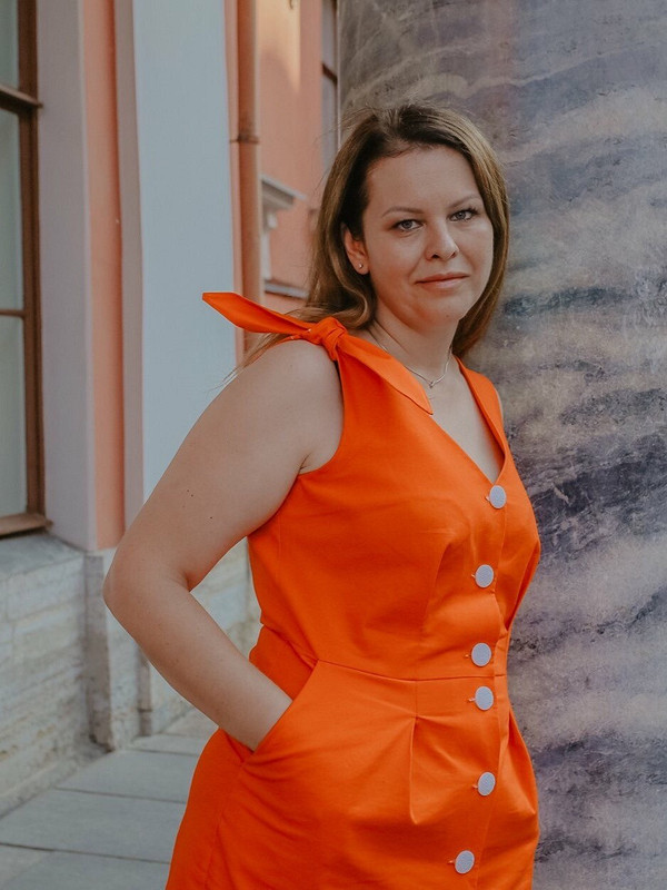 Оранжевое платье от Евгения_П