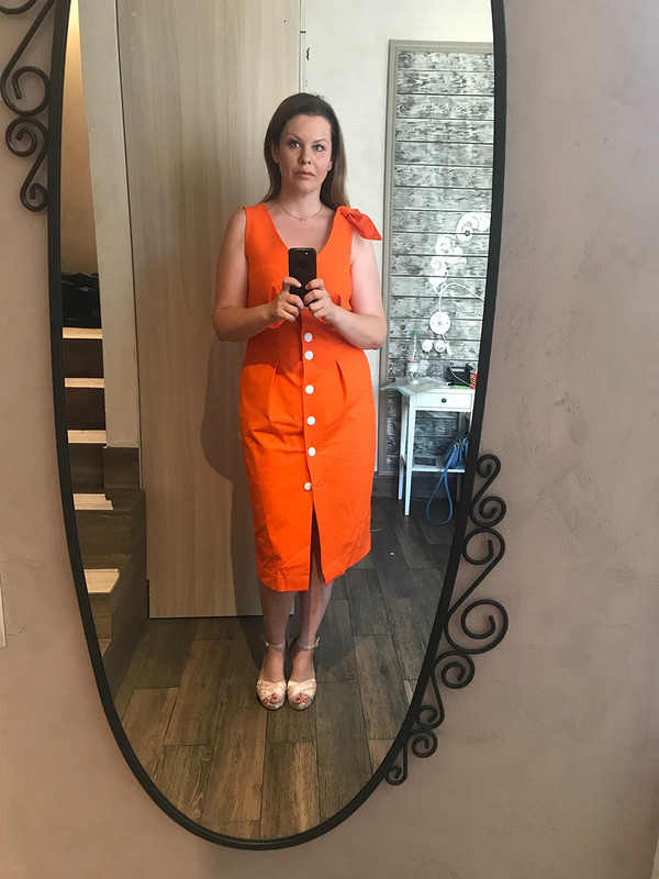 Оранжевое платье от Евгения_П