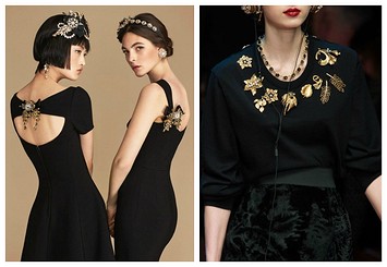 Элегантные и стильные идеи черных платьев с жемчугом