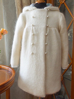 Пальто вязаное для девочки