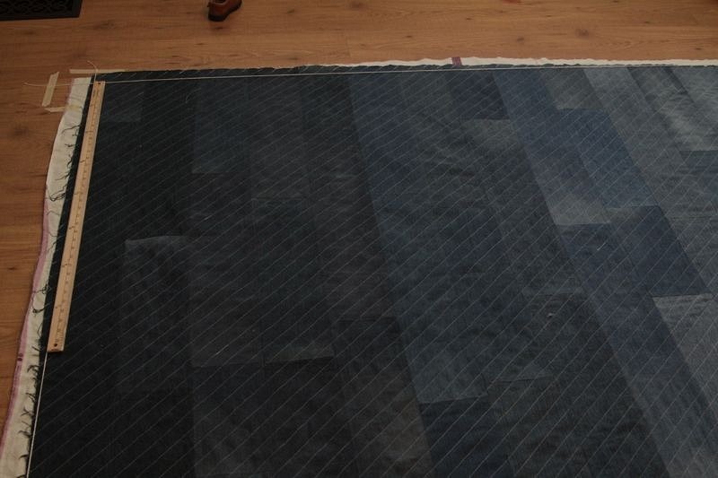 Стёганое одеяло-плед из старых джинсов: мастер-класс