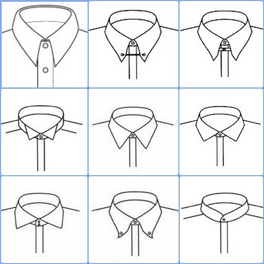Обработка воротника мужской рубашки: выбор формы и подготовка выкройки