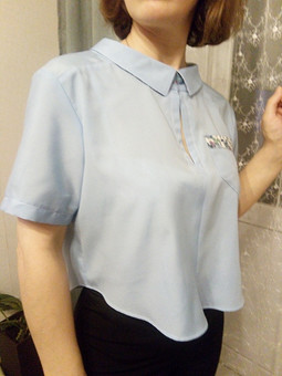 Блузка из мужской рубашки