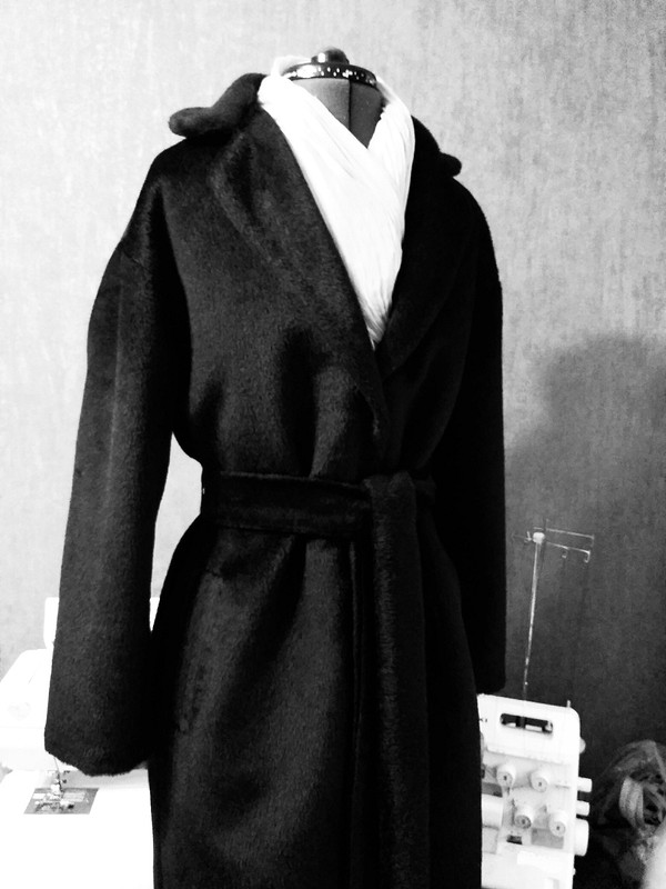 Чёрная альпака. Пальто от NatalyaVasilenko