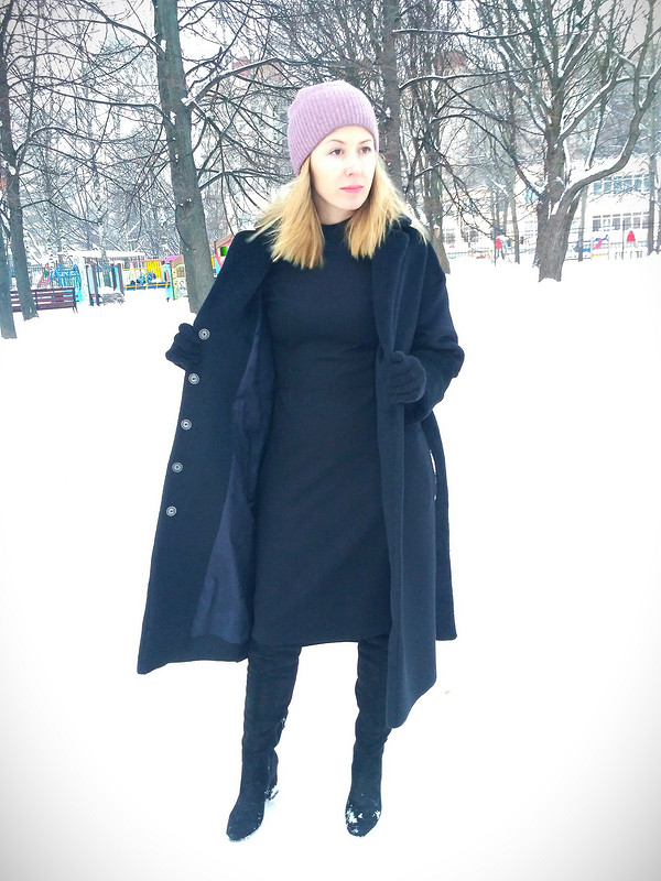 Чёрная альпака. Пальто от NatalyaVasilenko