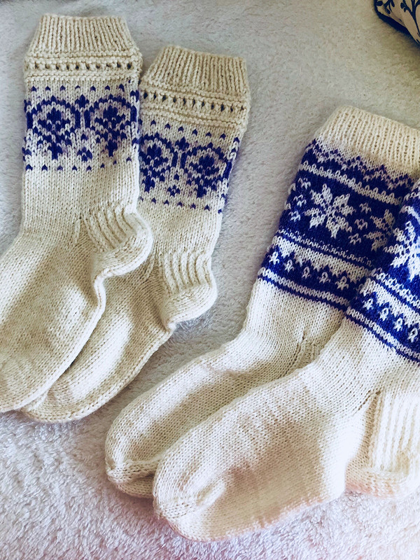 Носки с норвежскими узорами. от Penka22