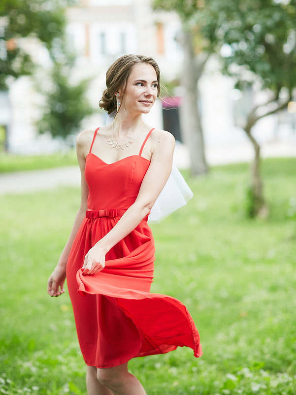 Красное платье на «Красную свадьбу» от Ludmila.lala
