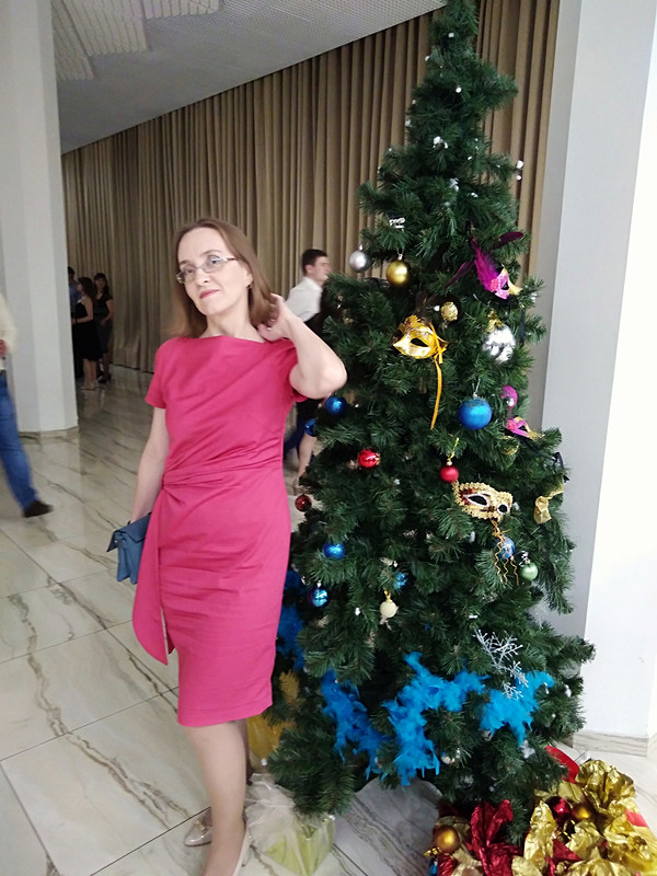 Платье брусничного цвета от Natalya_Sergeevna