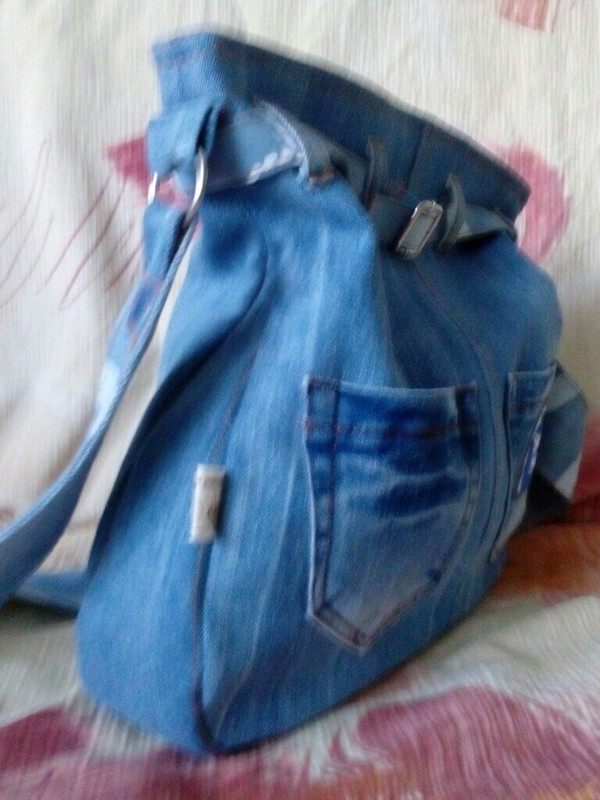 сумка джинсовая от shapravskaya