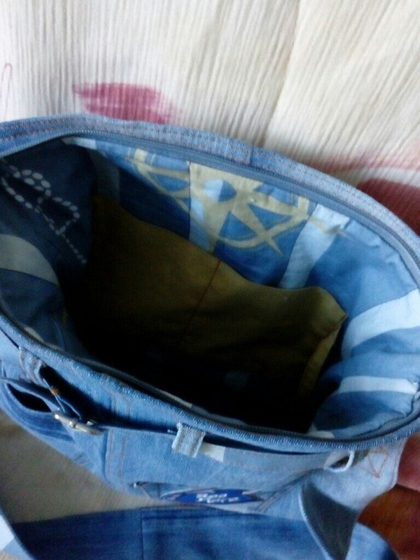 сумка джинсовая от shapravskaya