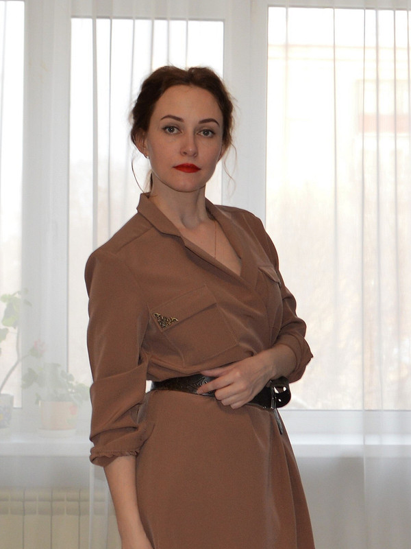 Платье с запахом от Olga Demidenko