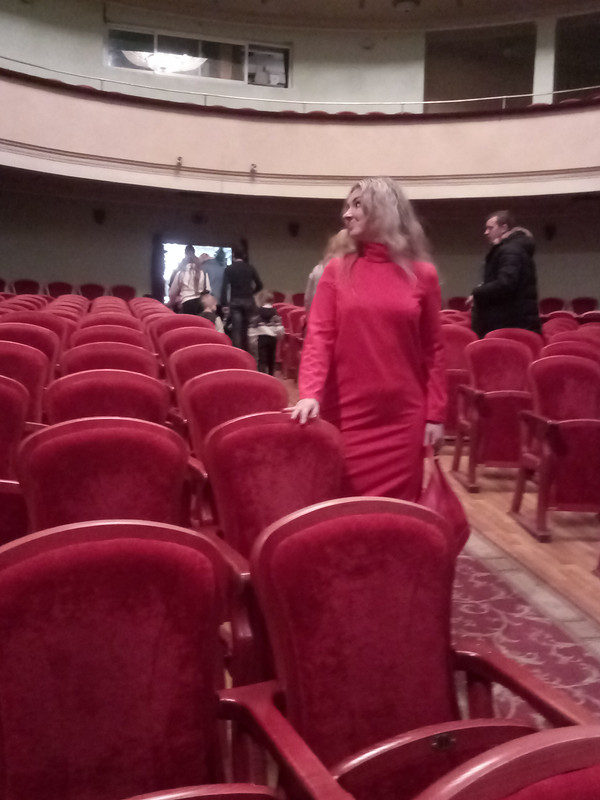 Красное уютное платье от Лямочка