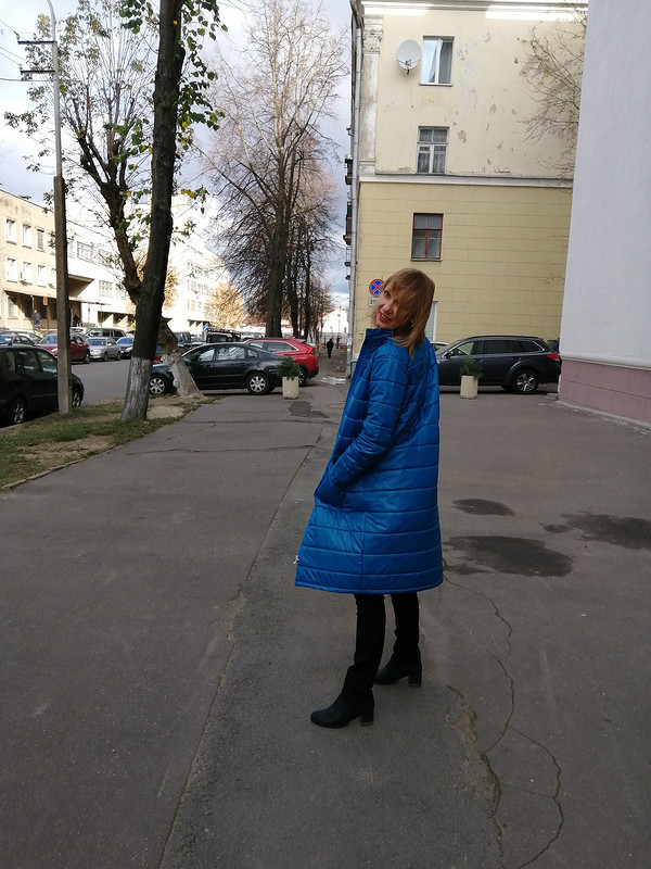 Стёганое пальто по выкройке курточки от llariska79
