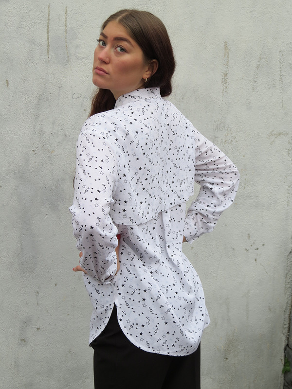 Блуза с характером и пальто за компанию(**,) от Lionessa