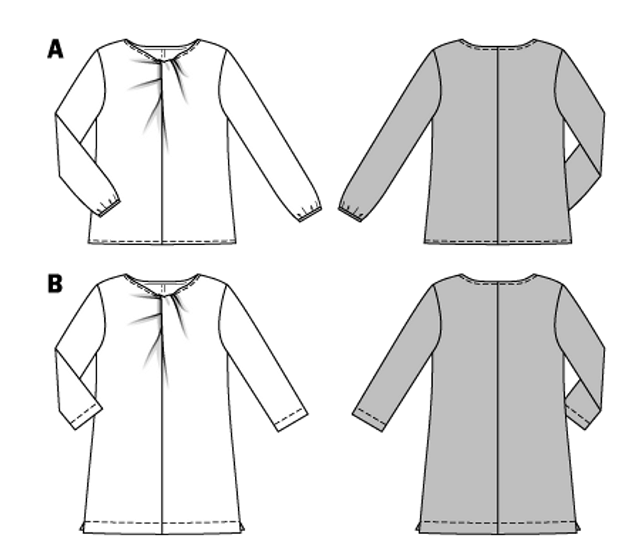 Две блузы по одной выкройке от Lsh