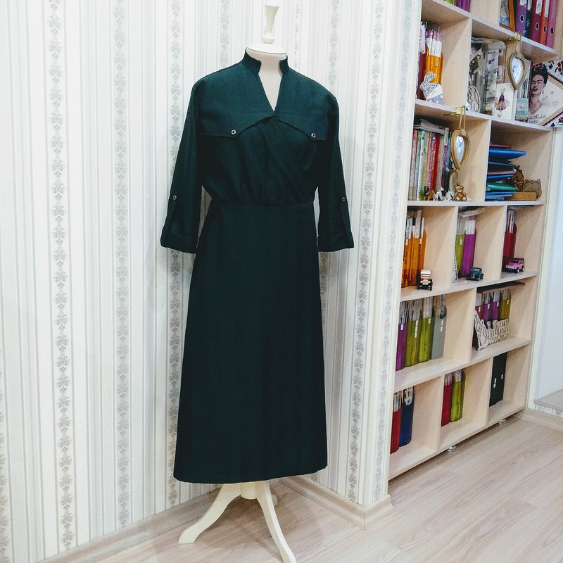 Платье на запахе - модель 107 В (р.40) из Burda 9-2019 от MarSel