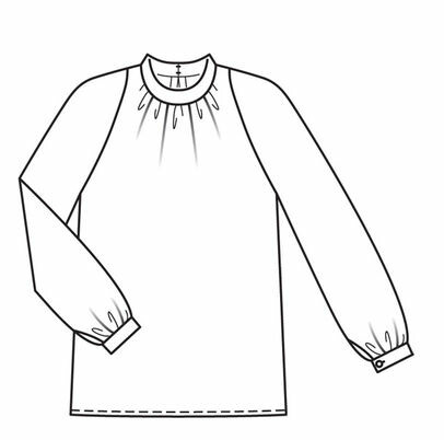Блузка с рукавом реглан от topaz2207