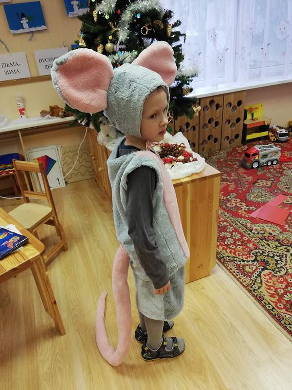 Карнавальный костюм мышки норушки для девочки детский