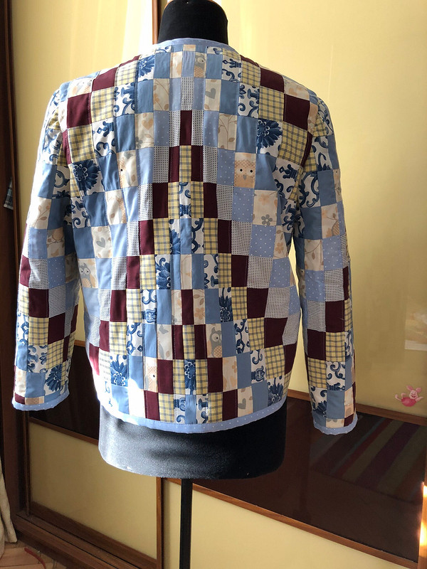 Куртка в стиле пэчворк, или Утилизация мужских рубашек от valena59