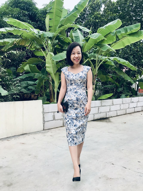 Платье «Flower printed dress» от Binh Ngo