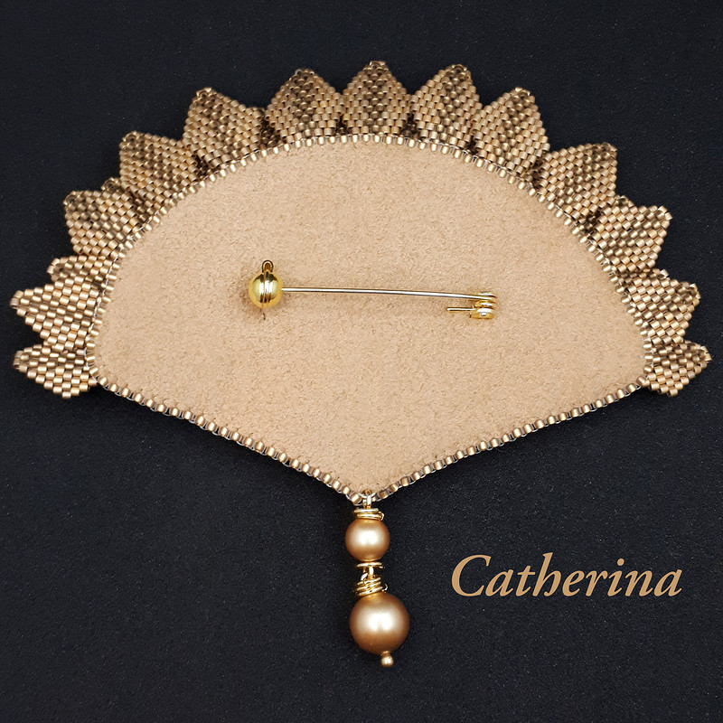 Брошь «Золотой подсолнух» от Catherina