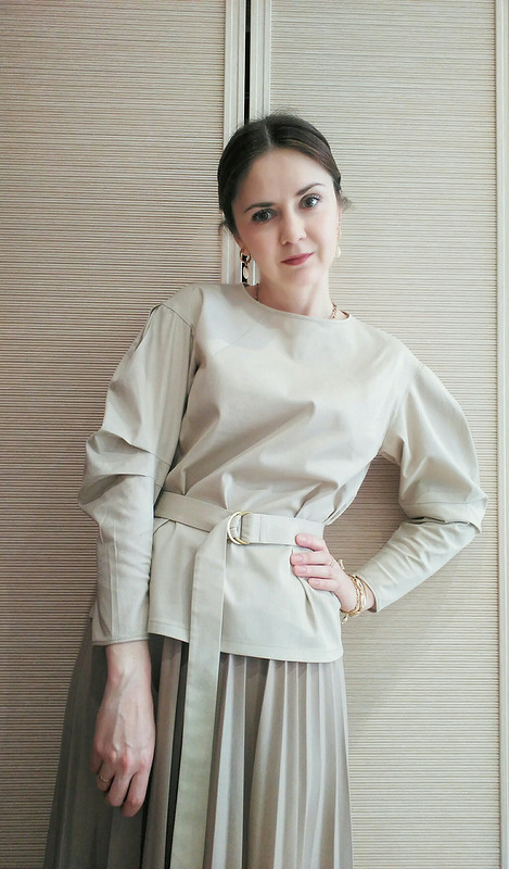 Блузка с красивыми рукавами от Anastasia33