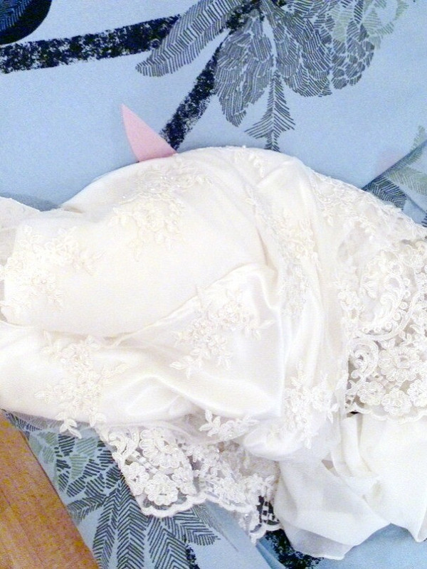 Метод тыка при пошиве свадебного платья от Valentia