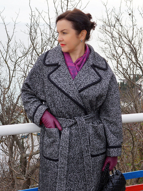 Пальто с кантом от Milaivenkova