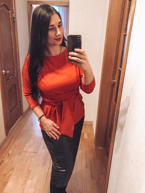 Терракотовая блуза от shemyreva_yulia