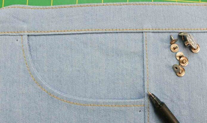 Как установить фурнитуру на джинсы: мастер-класс