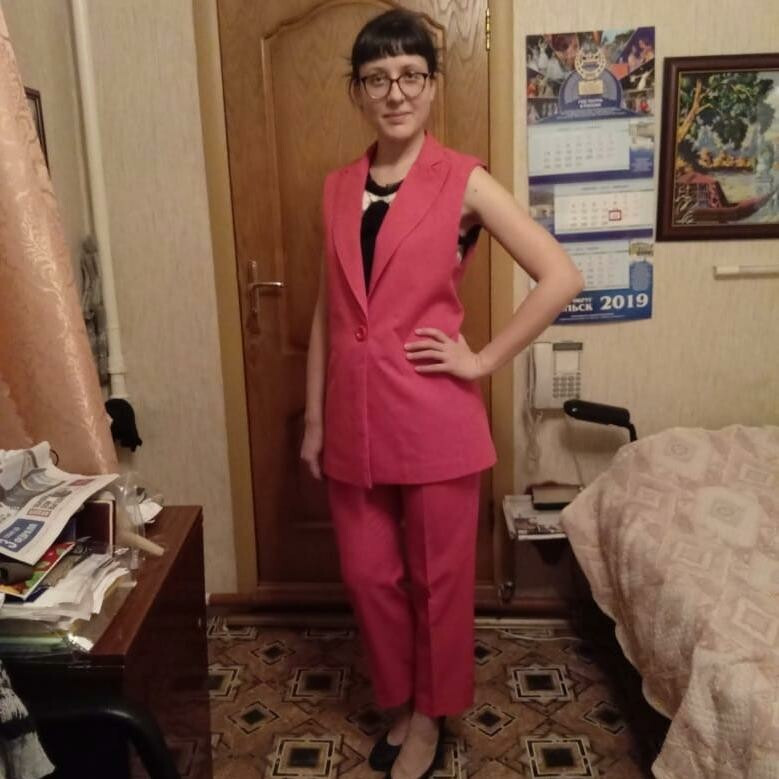 Розовый костюм от khudentsova