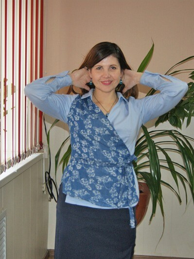 Голубая блуза от Ирина ВВ