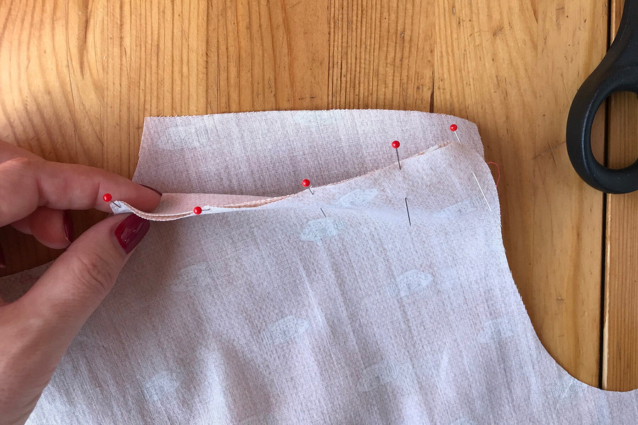 Как выполнить кокетку спинки у блузки-рубашки