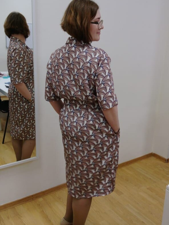 Платье-рубашка из вискозы от koshamysha