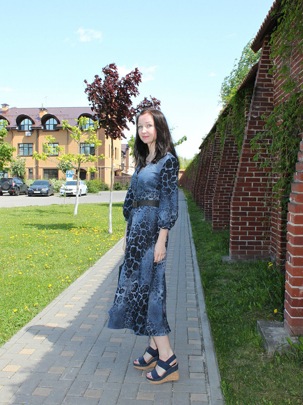 Платье-рубашка из майского номера или Синий лео) от danin