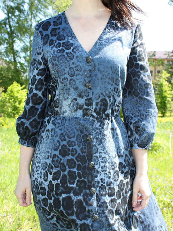Платье-рубашка из майского номера или Синий лео) от danin