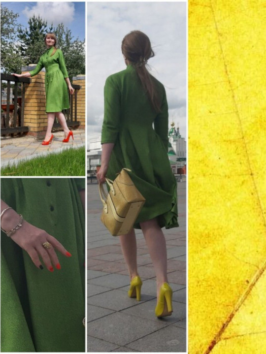 Очень зелёный пост про ретро-платье от Светлана Полушина