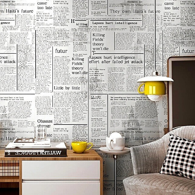 Как использовать газеты в декорировании: 10 идей с инструкциями