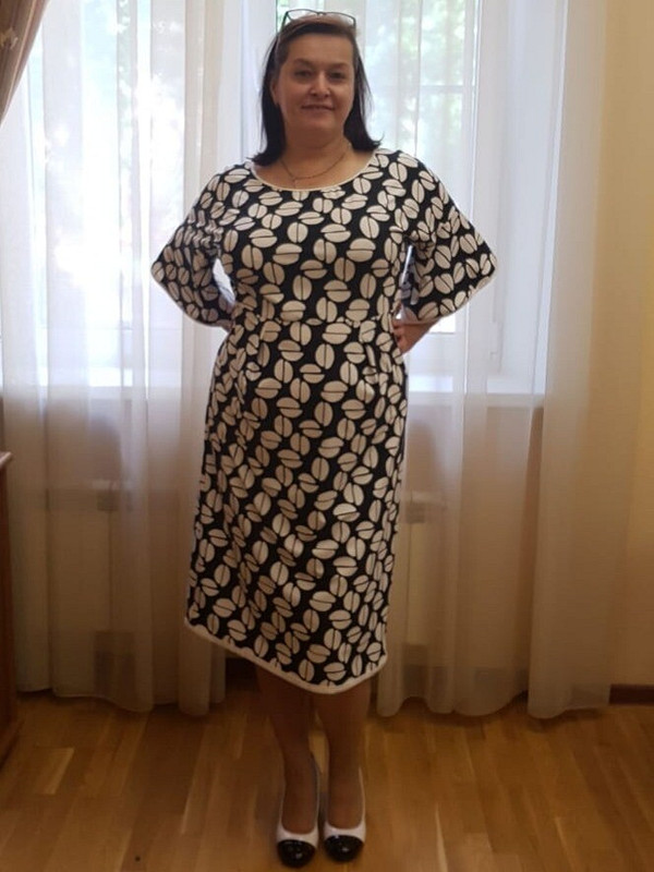 Платье -футболка (Бизе и черный кофе) от Ekaterina_Tarasova