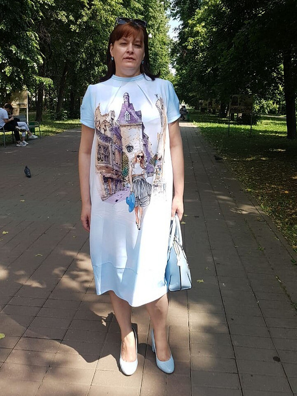 Платье «цвета неба»  или романтика 80-го уровня)))) от Ekaterina_Tarasova