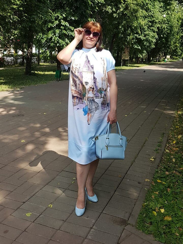 Платье «цвета неба»  или романтика 80-го уровня)))) от Ekaterina_Tarasova