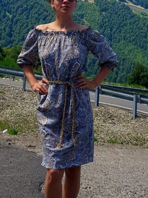 Платье из хлопка на жаркое лето) от Oksanasanslog