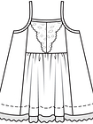 Платье-сарафан на бретелях-спагетти