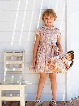 Платье №638 — выкройка из Burda. Детская мода 1/2012