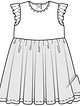 Платье с завышенной талией №629 — выкройка из Burda. Детская мода 1/2016