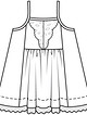 Платье-сарафан на бретелях-спагетти №651 — выкройка из Burda. Детская мода 1/2016