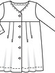 Платье силуэта ампир №616 — выкройка из Burda. Детская мода 1/2016